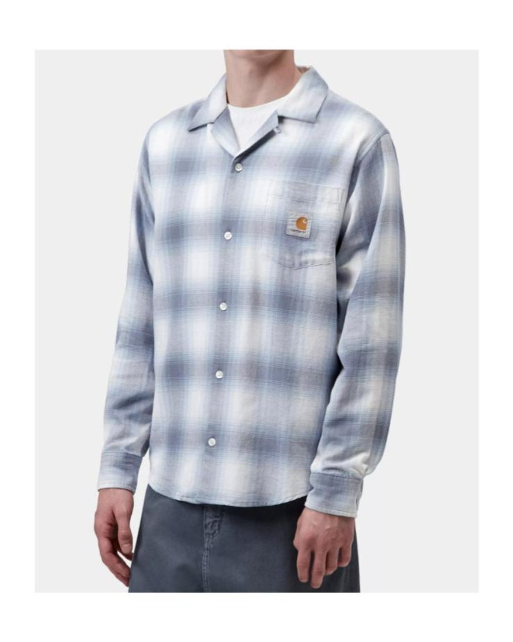 Carhartt Blue Wip Tyers Check Long-Sleeve Shirt for men