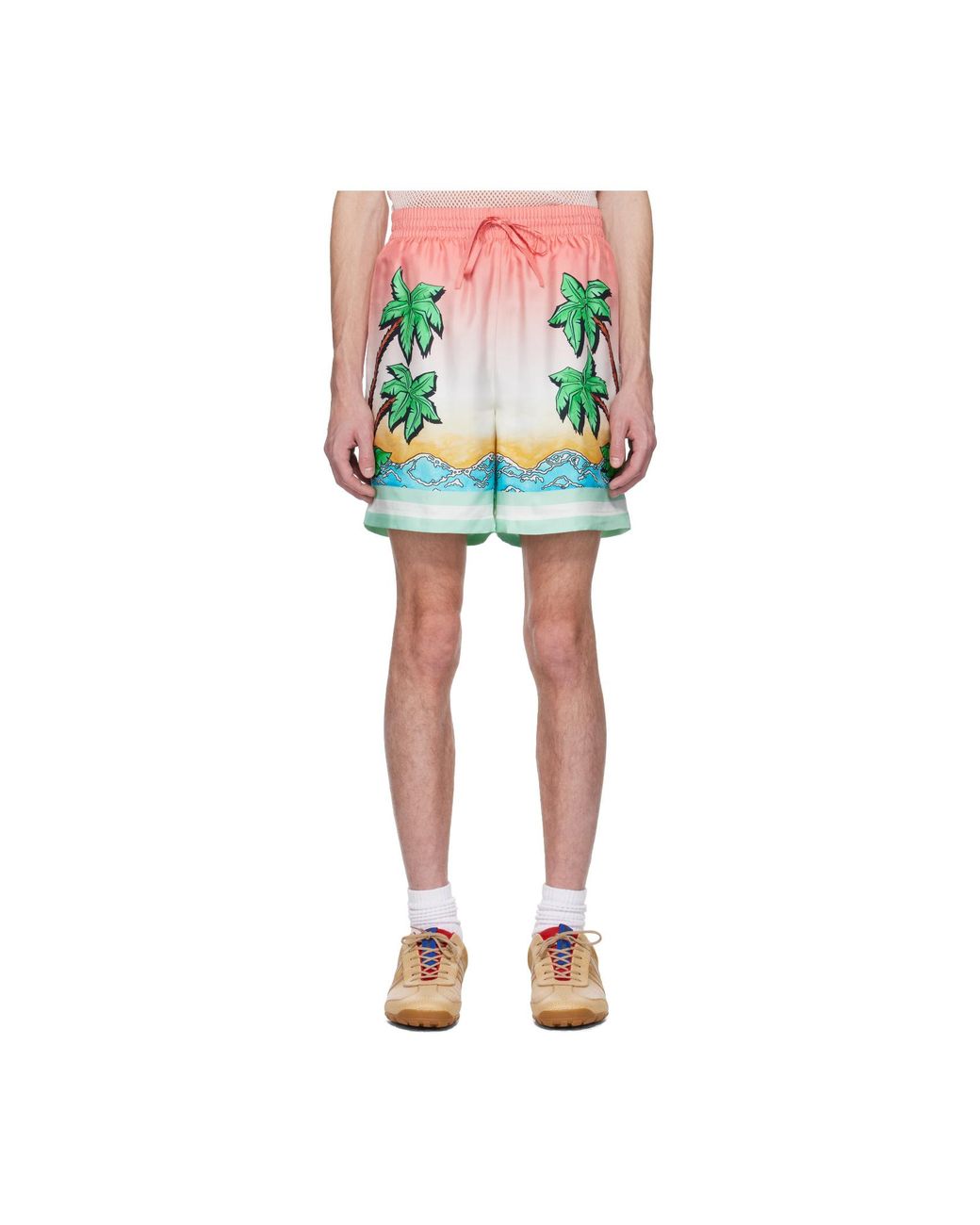 Casablanca Green Tennis Club Shorts for men