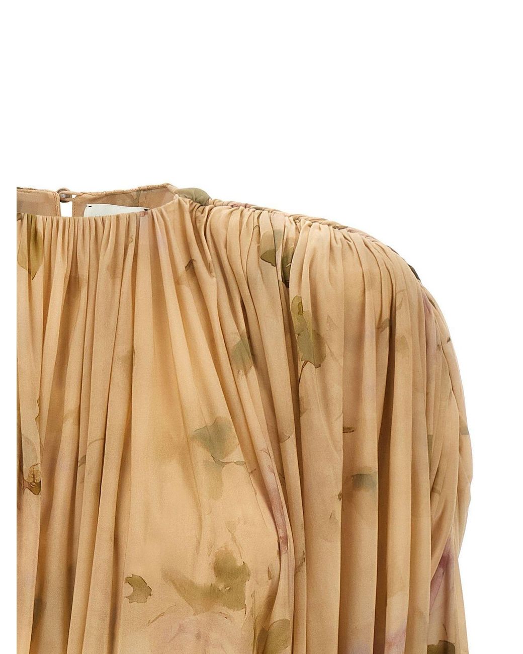 Magda Butrym Natural Turtleneck Dress