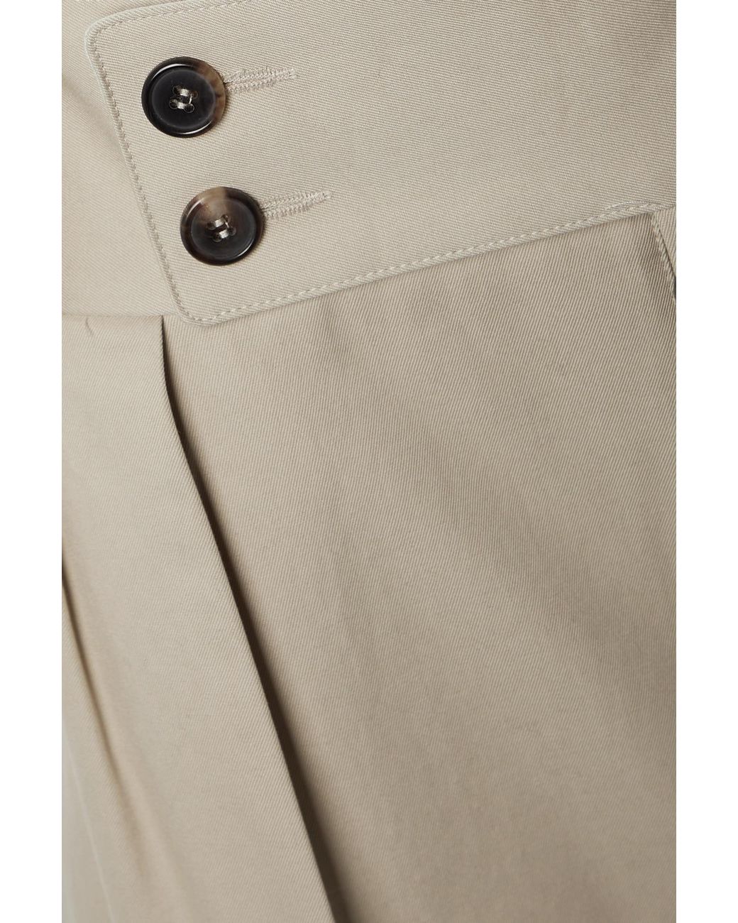 Maison Margiela Gray Buttoned Wide Leg Trousers