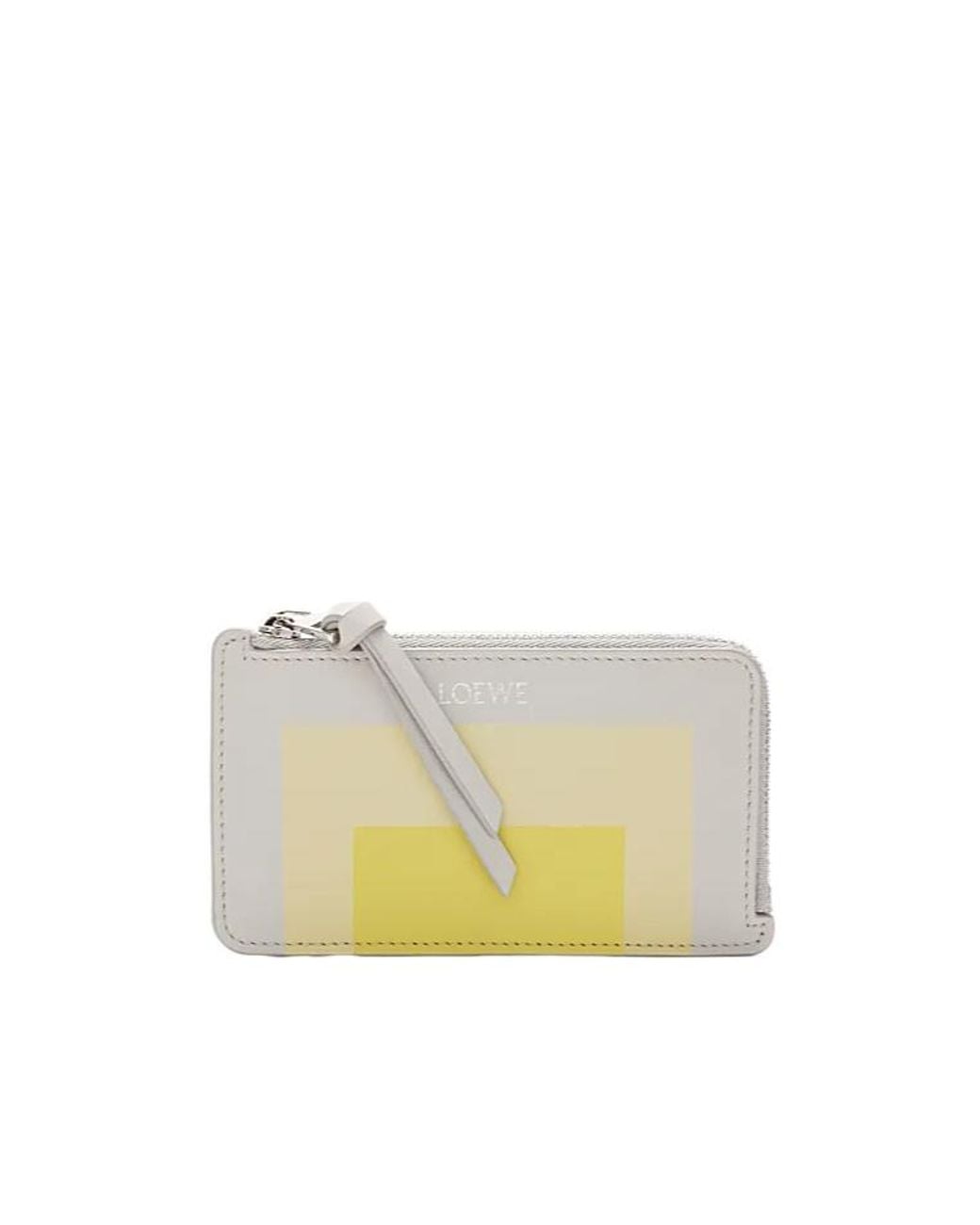 Loewe White Logo Stamp Coin Purse
