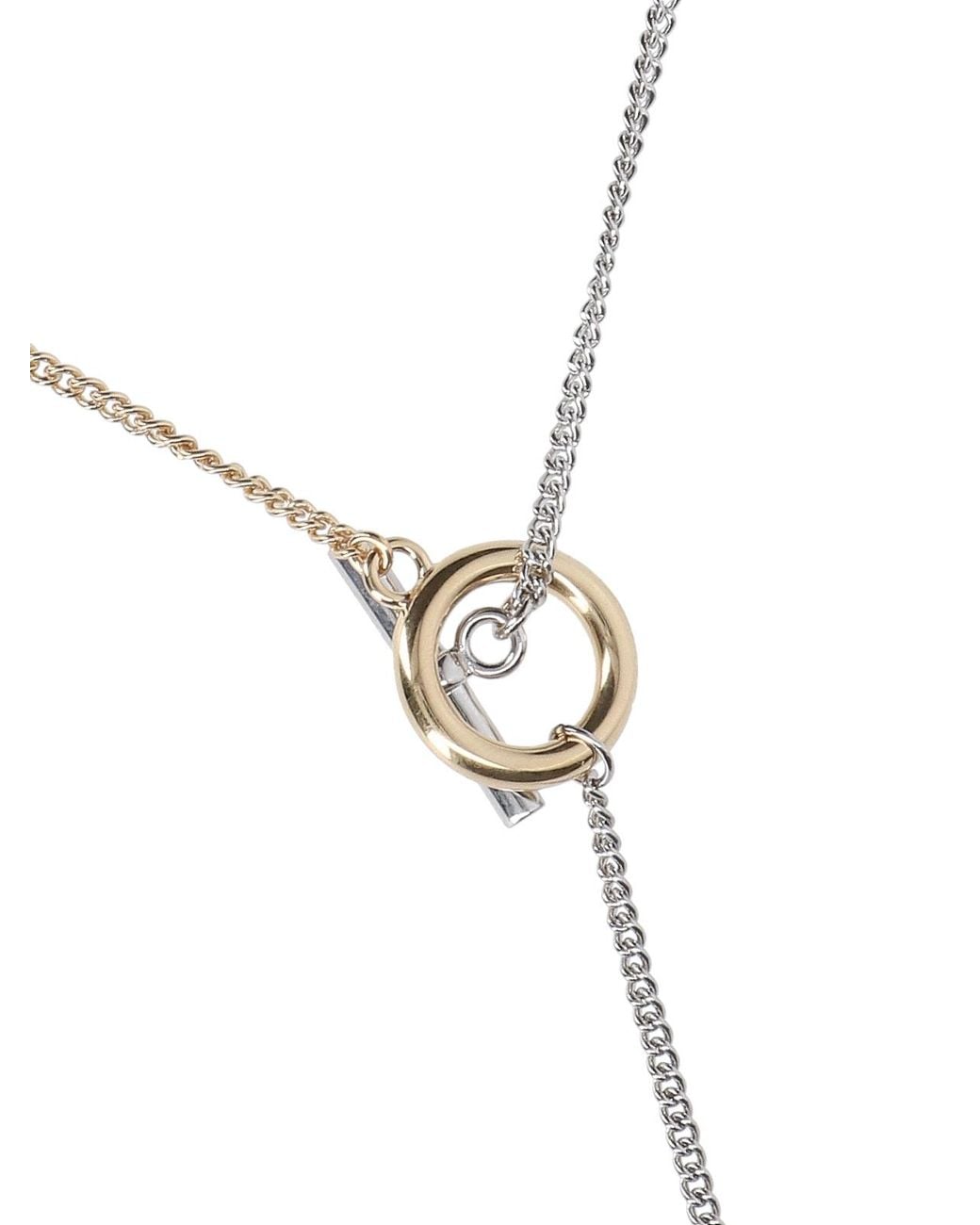 J.W. Anderson White Jw Anderson Anchor Pendant Chain Necklace