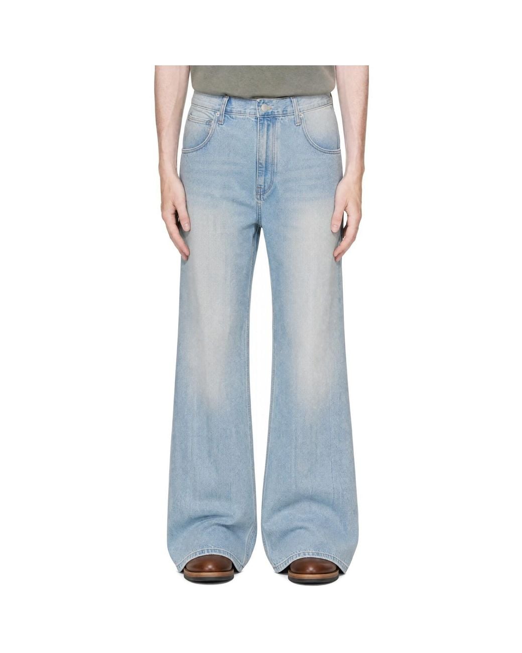 TONYWACK Blue Flared Jeans for men