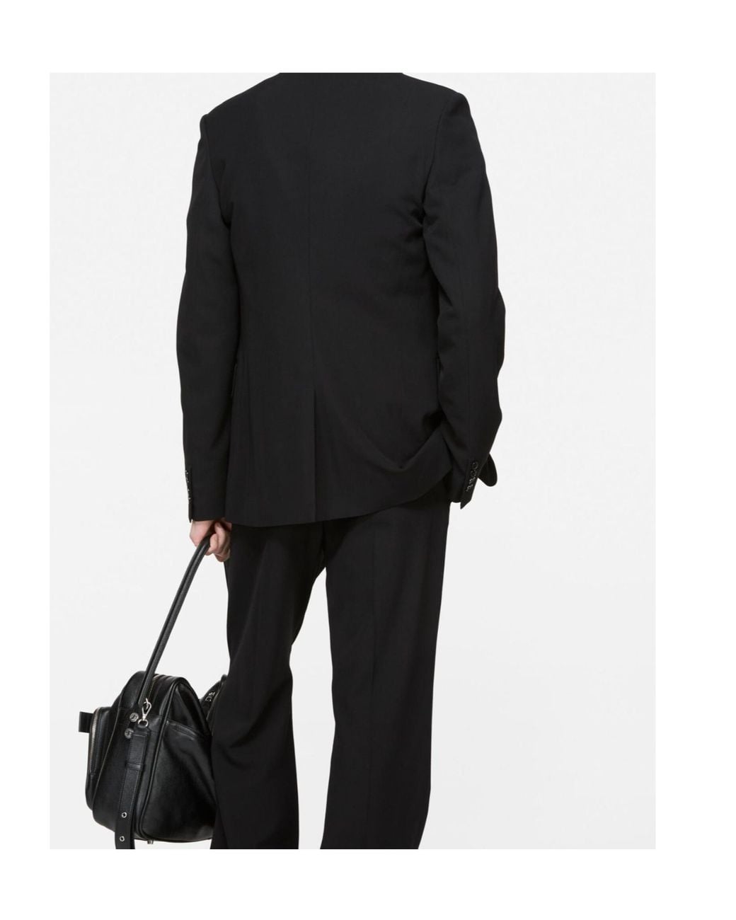 Acne Black Fitted Suit Jacket for men