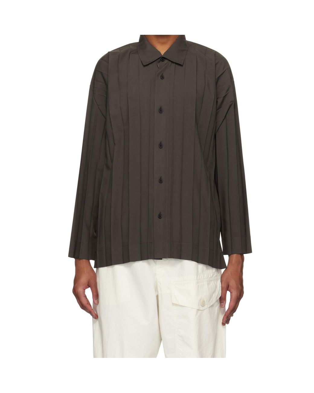 Homme Plissé Issey Miyake Multicolor Edge Shirt for men
