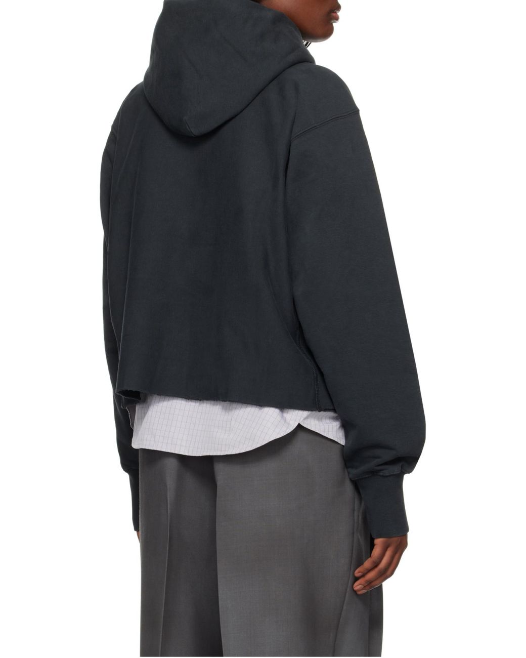 Maison Margiela Black Firm Fleece Hoodie