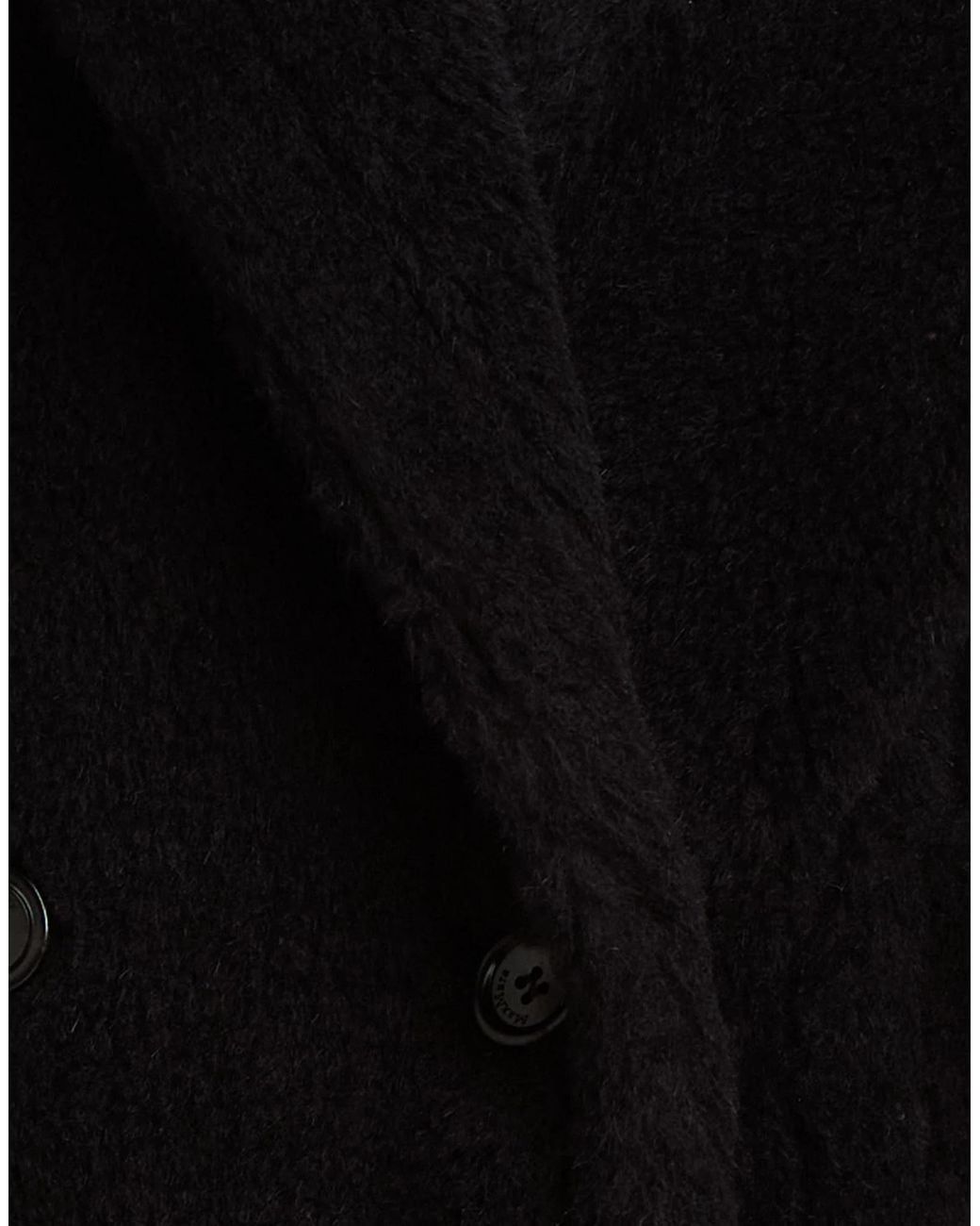 Max Mara Black Sleeveless Teddy Coat