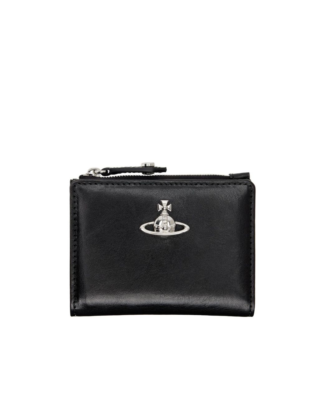 Vivienne Westwood Black Slim Flap Card Pack for men