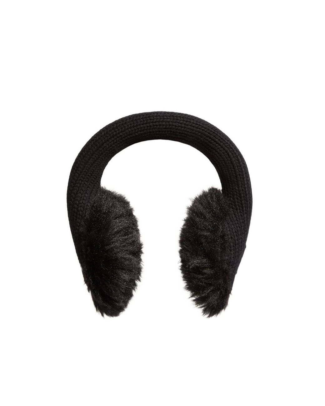 Moncler Black Wool Earmuffs