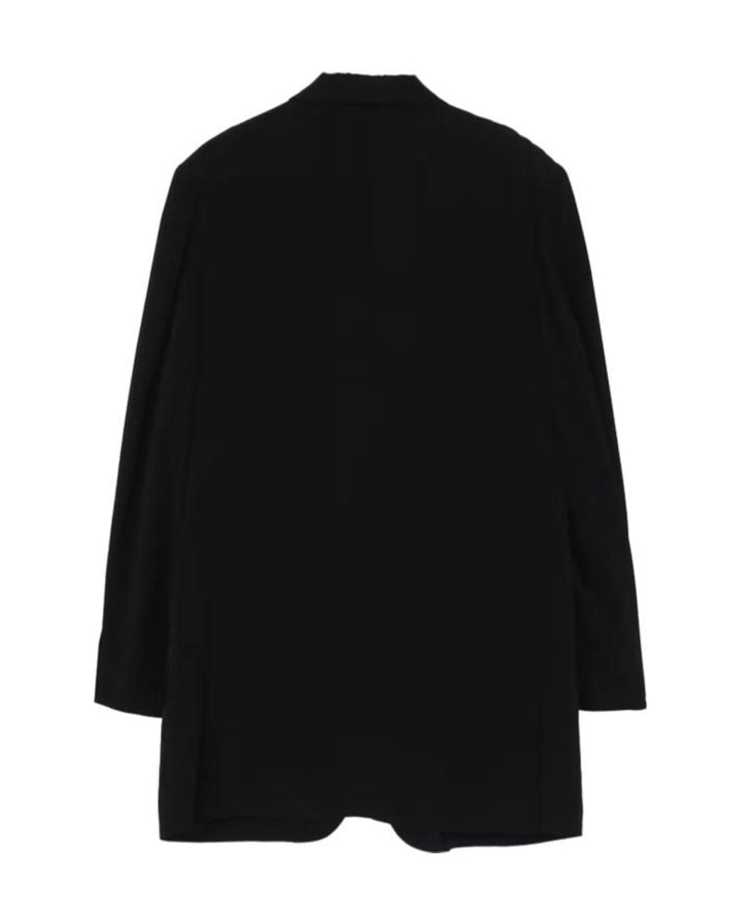 Yohji Yamamoto Black Long-Sleeve Blazer for men