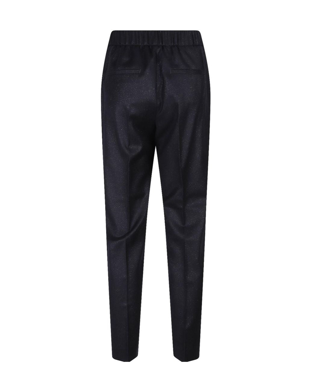 Peserico Blue Elasticated Waistband Pleated Trousers