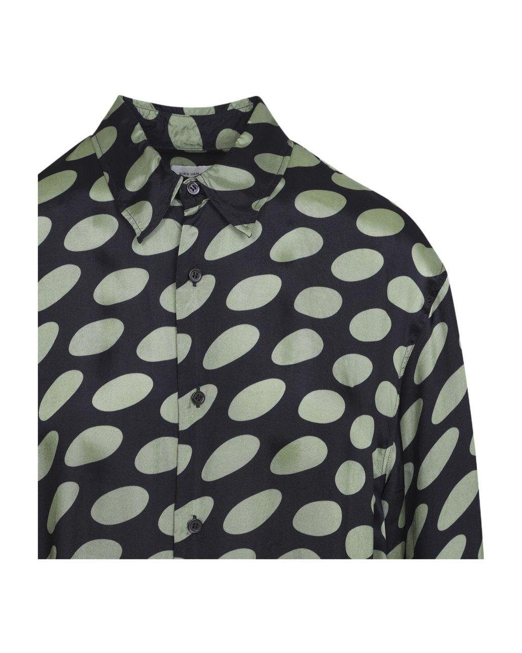 Dries Van Noten Gray Caper Printed Shirt for men