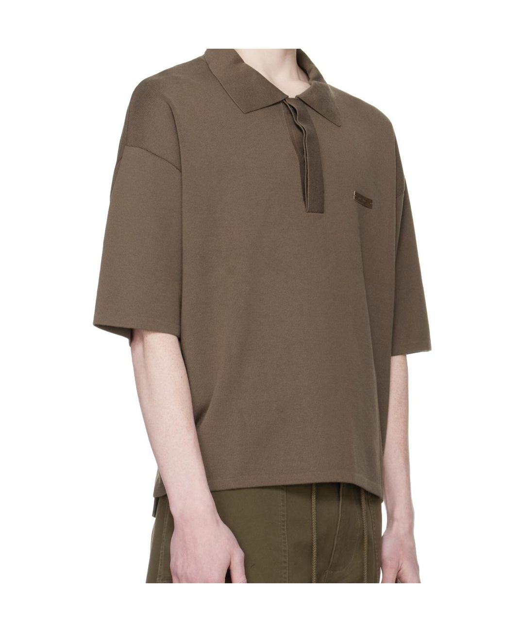 Entire studios Brown Ss Club Oversized Polo Shirt for men