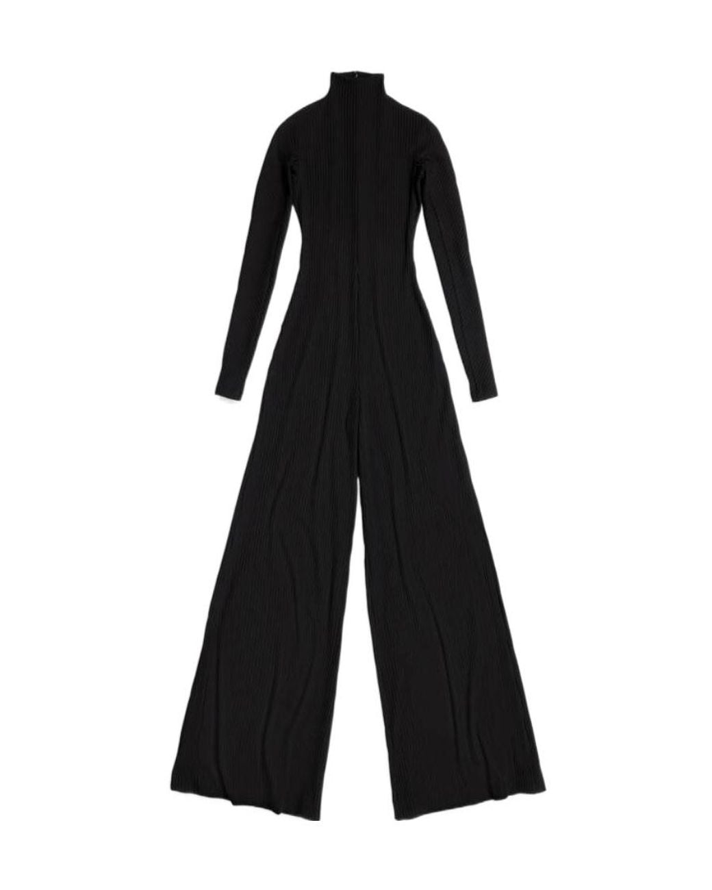 Balenciaga Black Tuta A Lupetto Da Donna