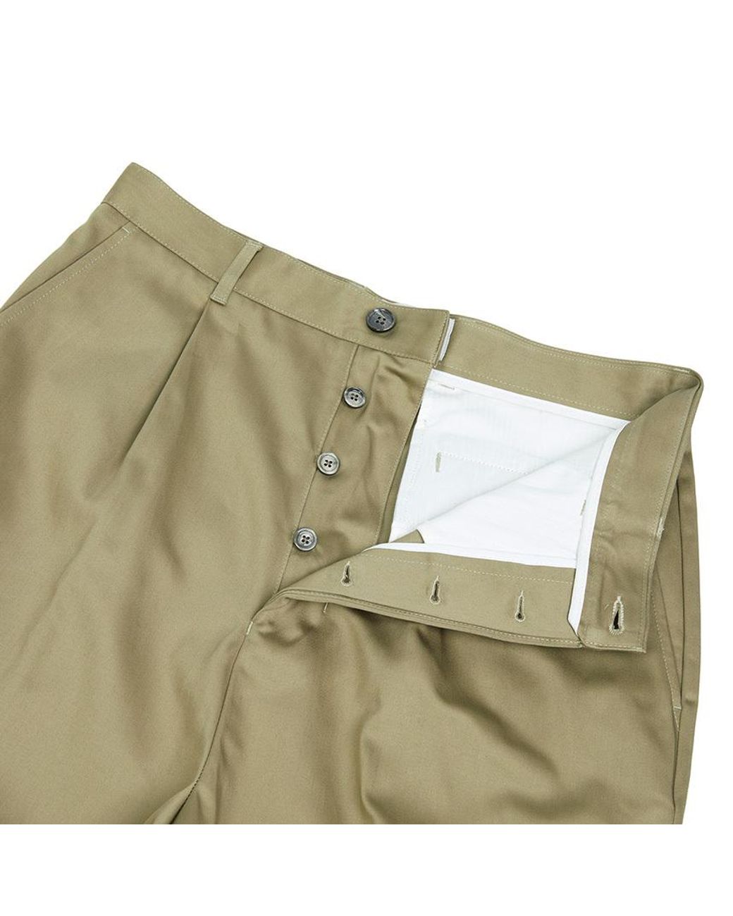 AMI Green Ami Oversized Carrot Trousers for men