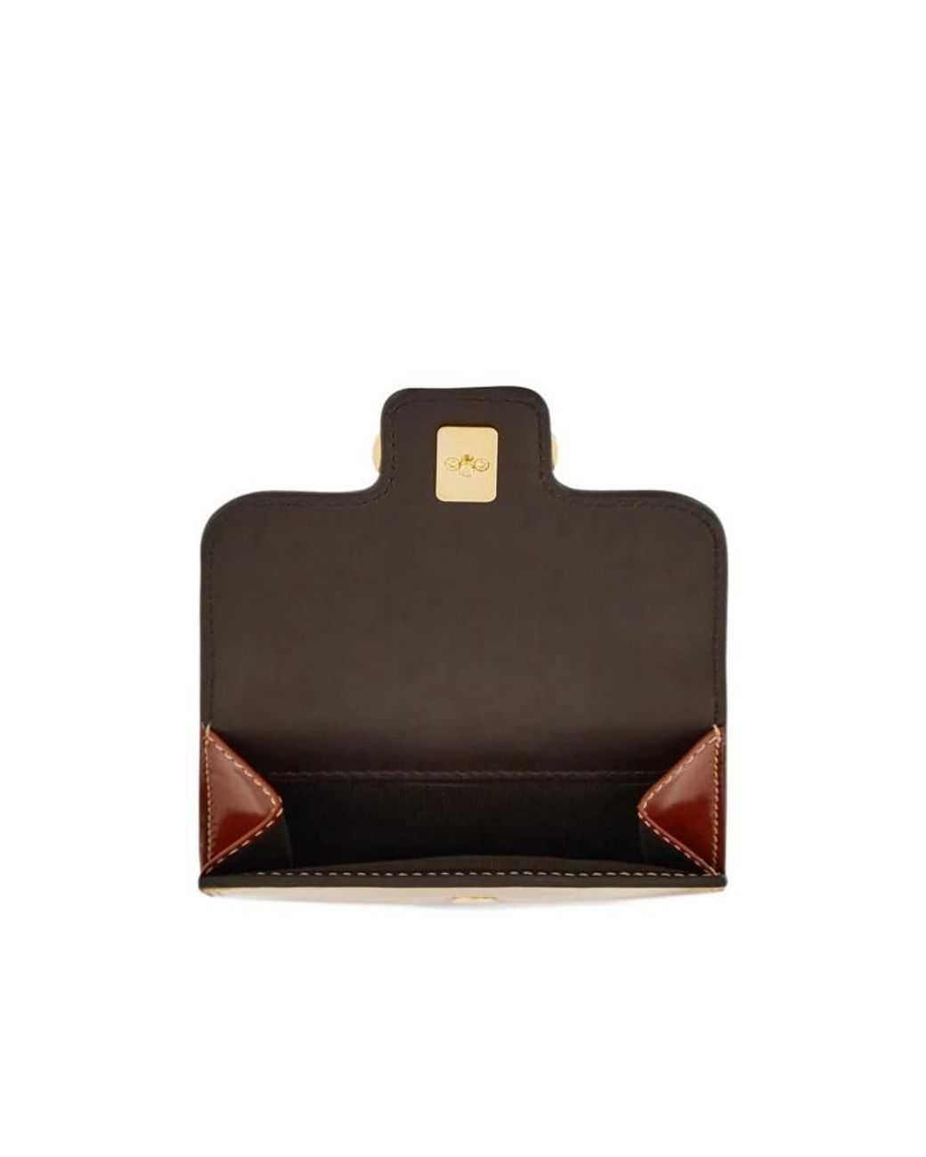 Ferragamo Brown Gancini Compact Wallet