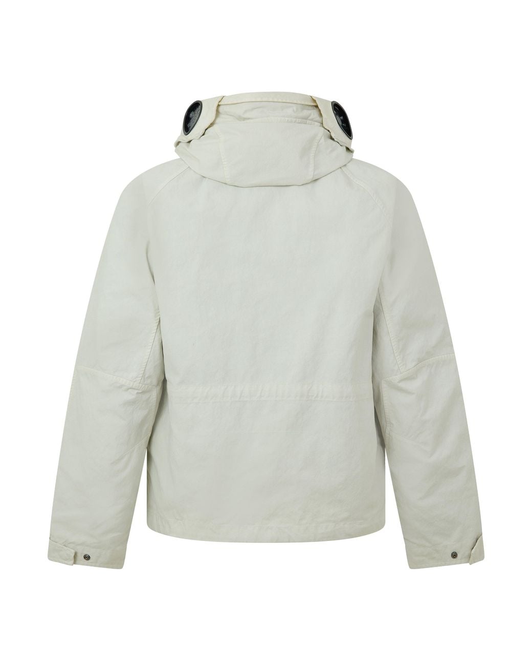 C P Company Gray Cropped Hooded Windbreaker Jacket for men