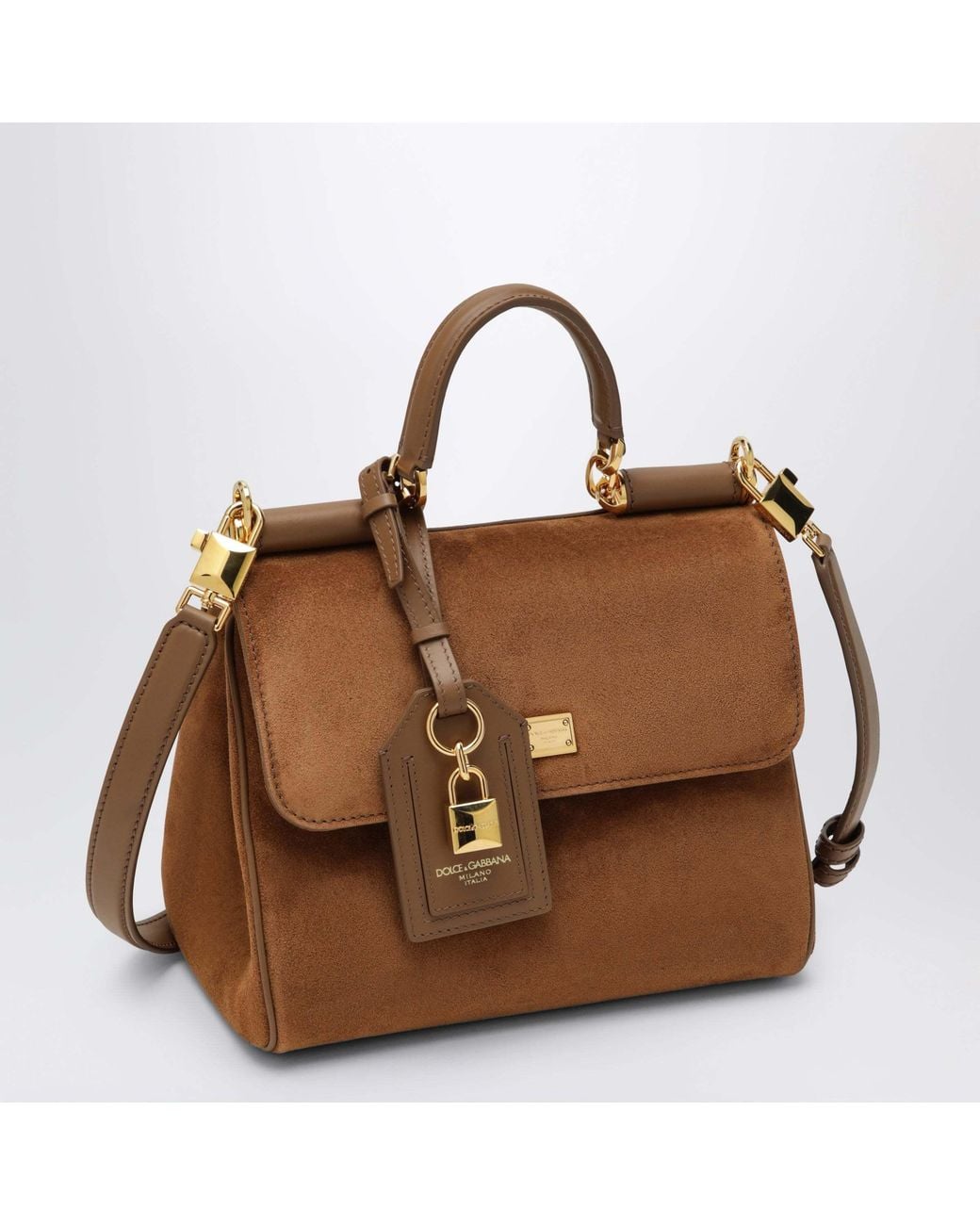 Dolce & Gabbana Brown Small My Sicily Handbag
