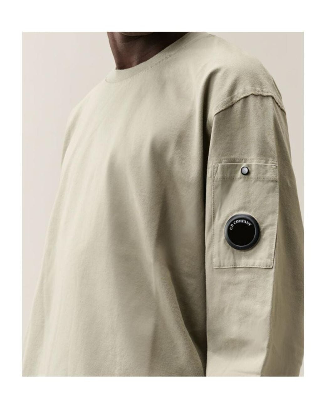 C P Company Natural Lens Long Sleeve T-Shirt for men