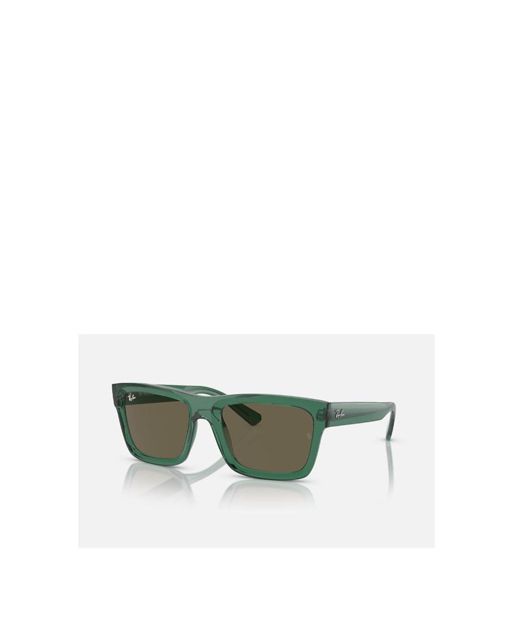 Ray-Ban Green Warren Rectangular Frame Sunglasses for men