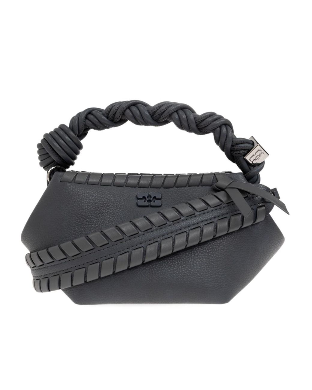 Ganni Black Handle Shoulder Bag