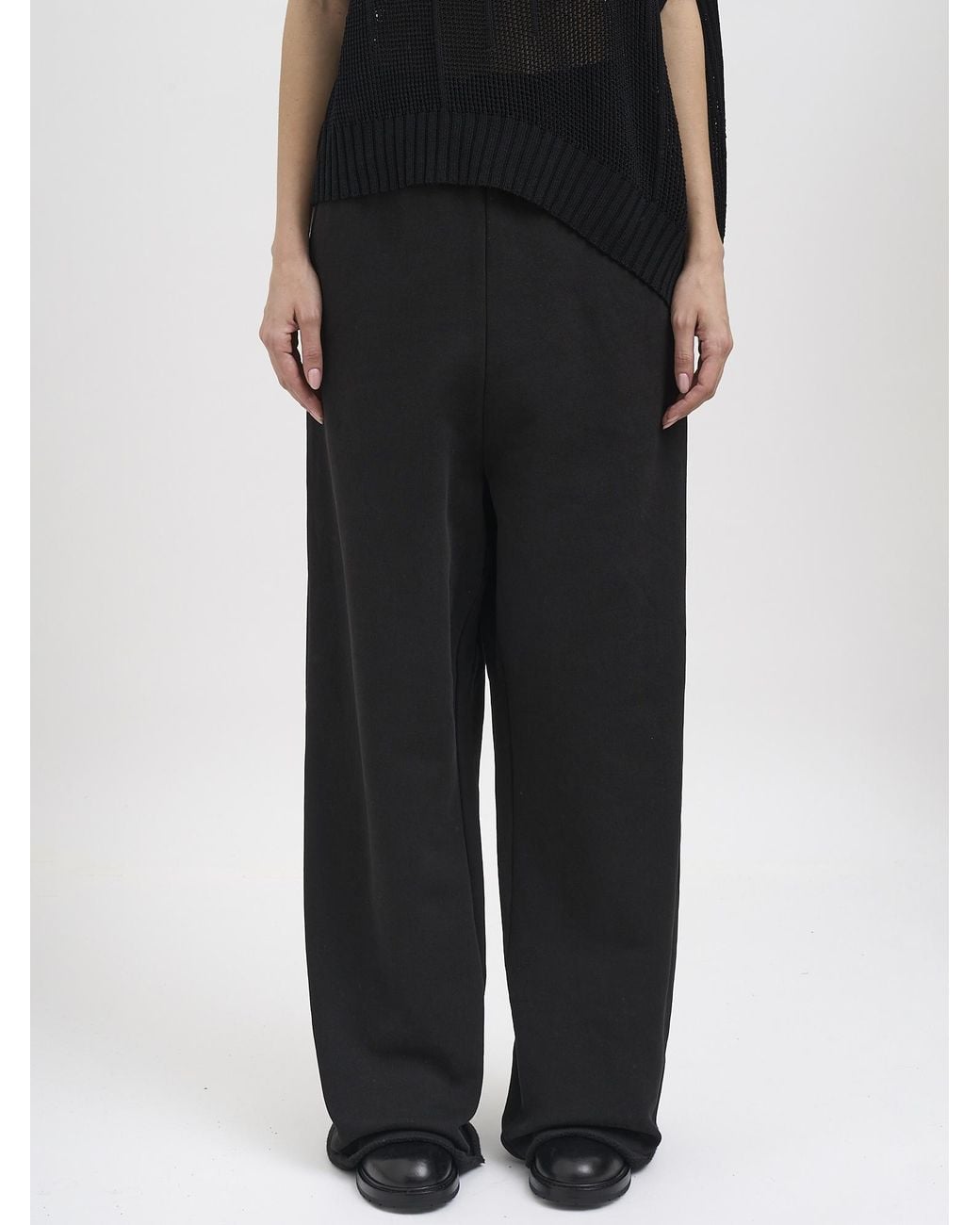 Entire studios Black Elastic-Waist Athletic Pants