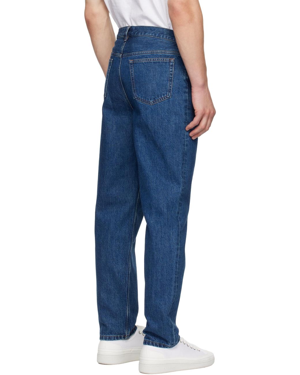 A.P.C. Blue Straight-Leg Slim-Cut Jeans for men