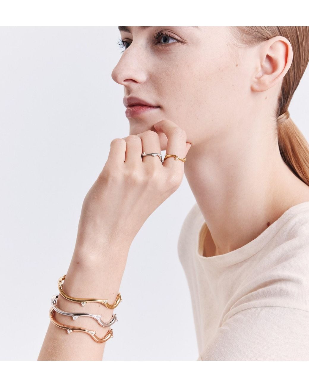 Dior White Bois De Rose Bracelet