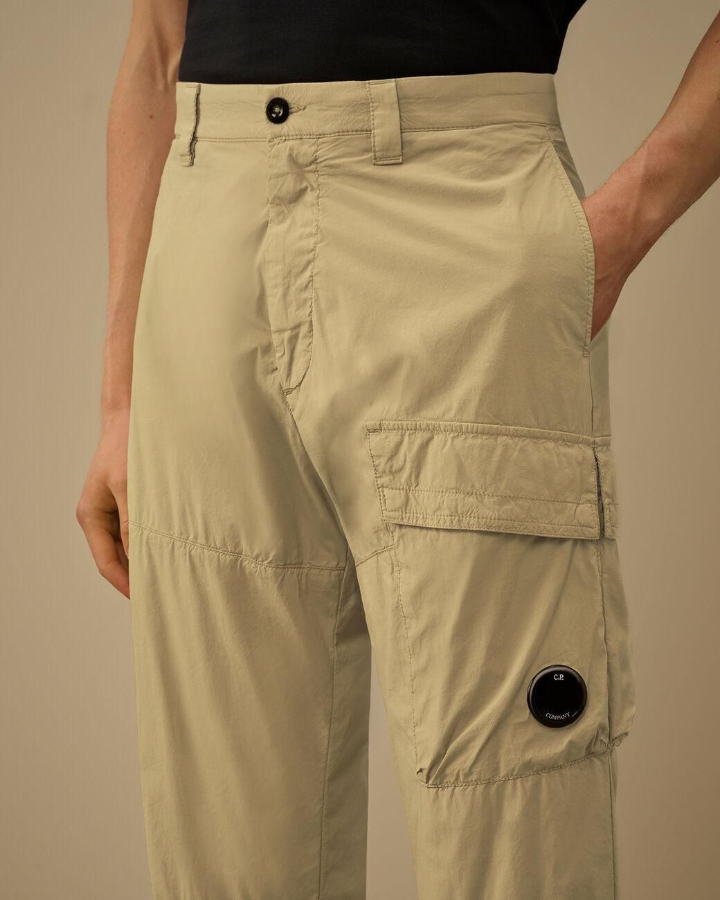 C P Company Natural Tapered Cargo Trousers for men