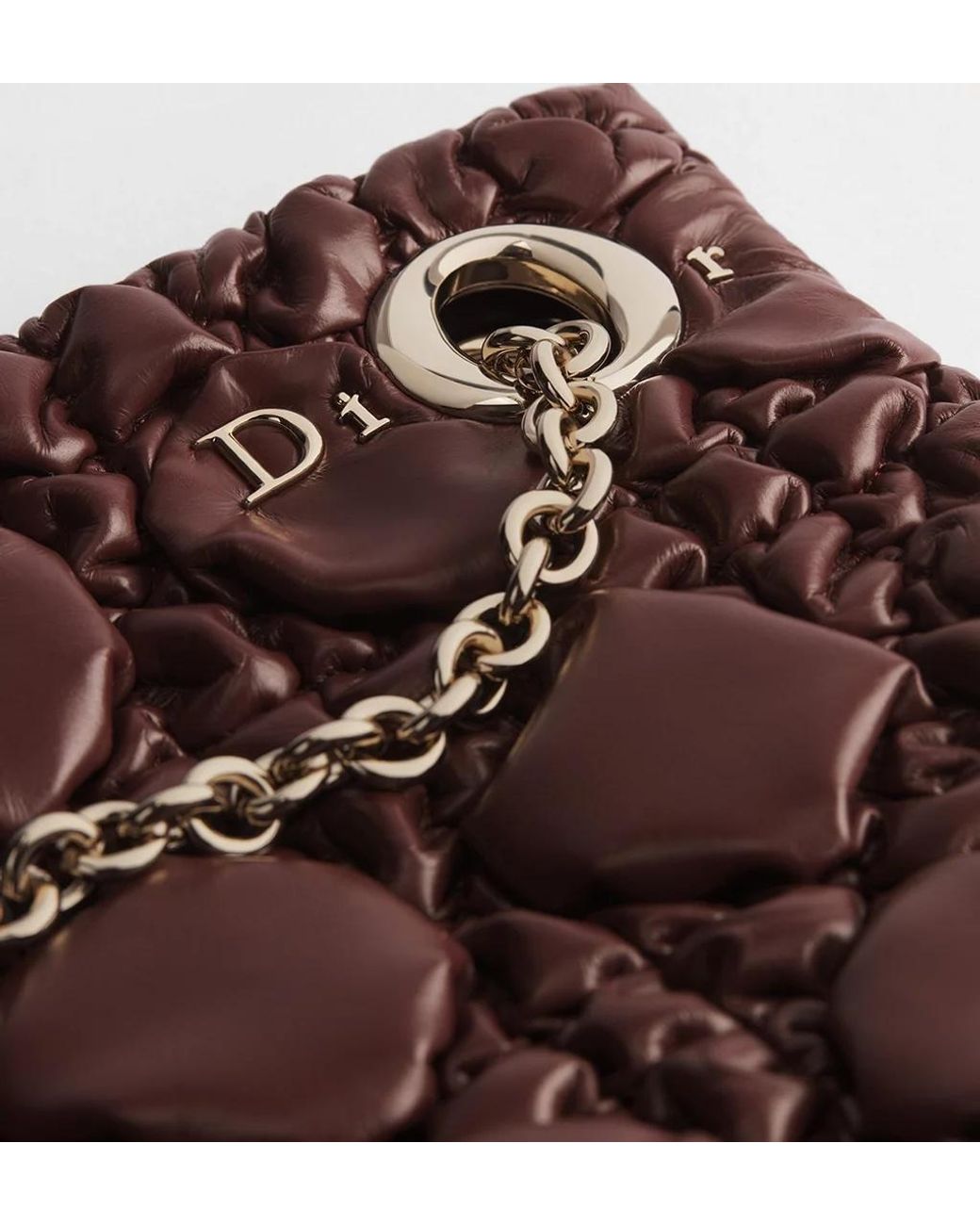 Dior Brown Small Crunchy Bag