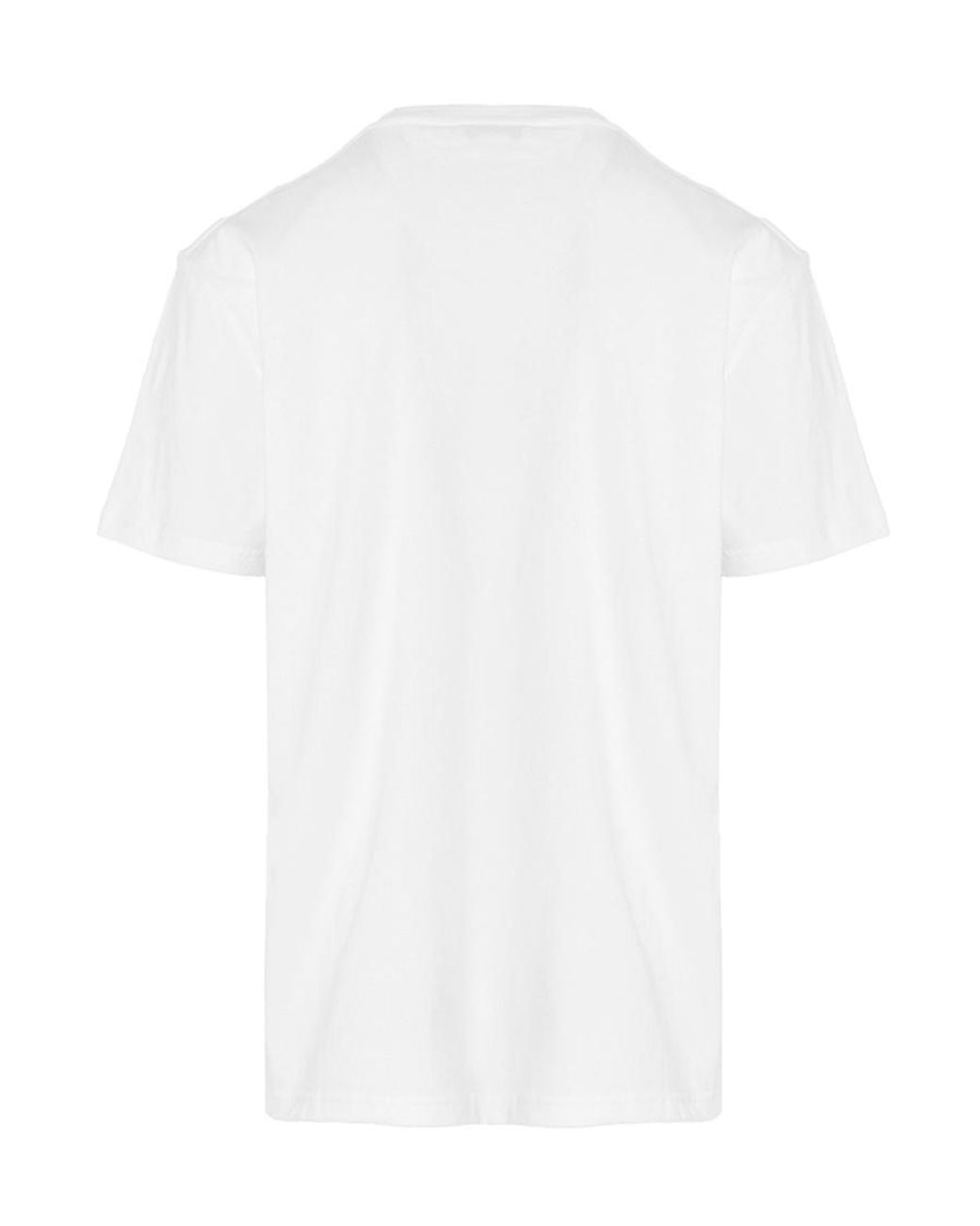 McQueen White Logo Printed Crewneck T-Shirt for men