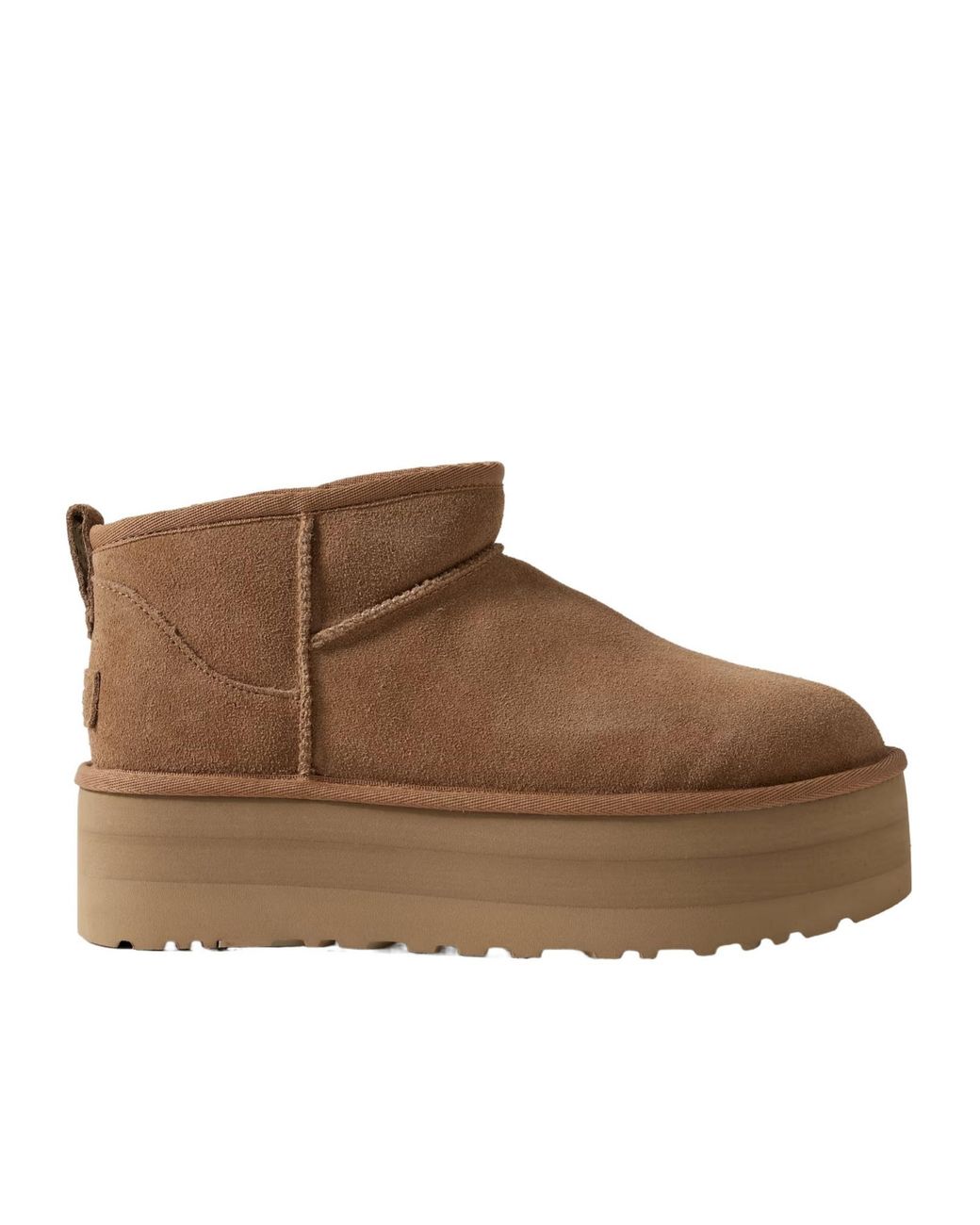 Ugg Brown Mini Platform Shearling Boots