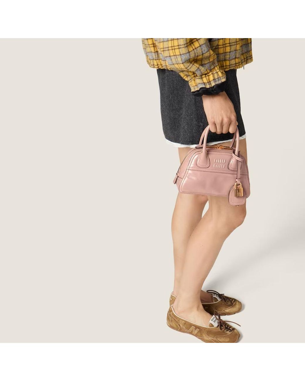 Miu Miu Pink Vivant Shiny Leather Mini-Bag
