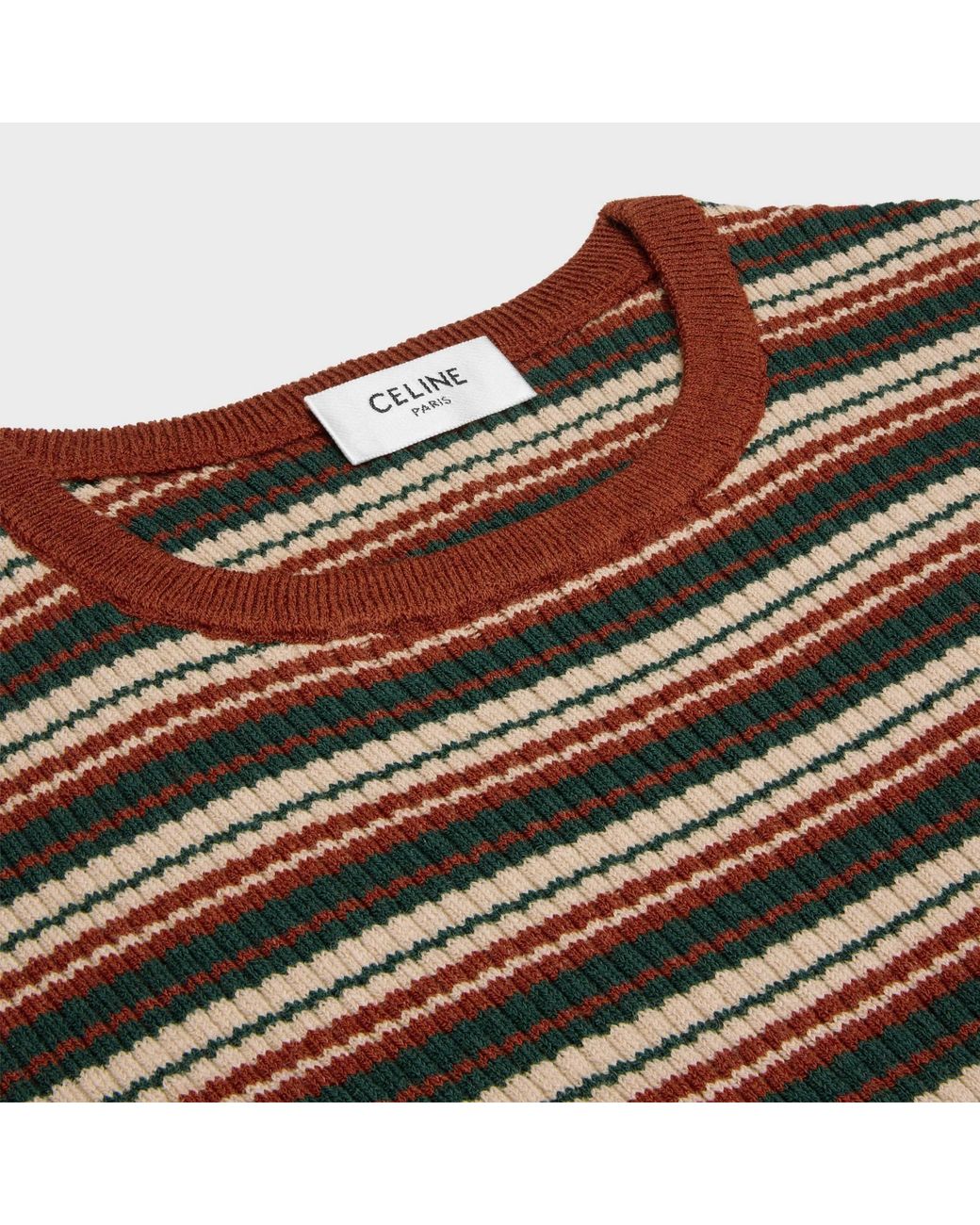 Céline Green Crewneck Sweater