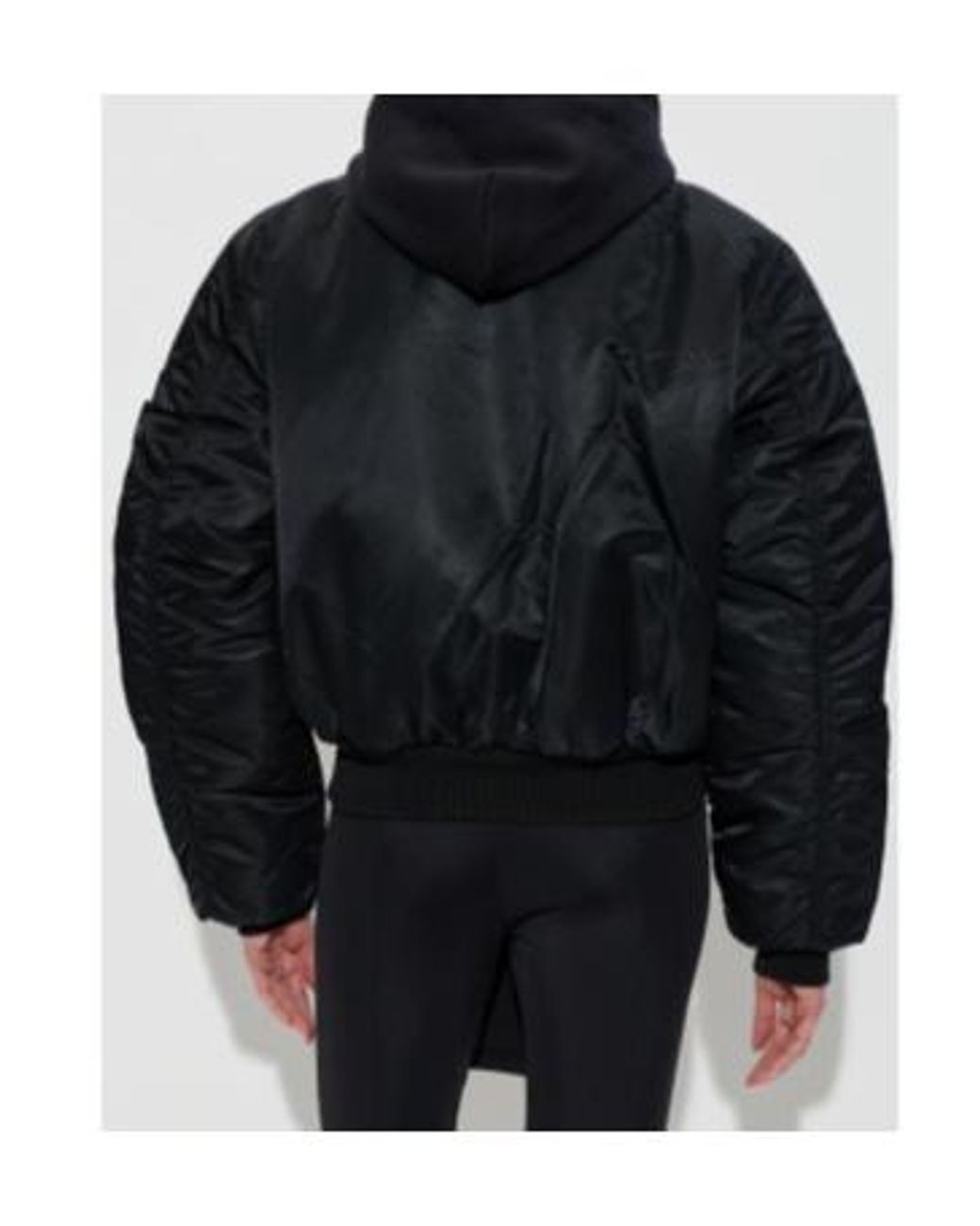 Vetements Black Reversible Bomber Jacket for men