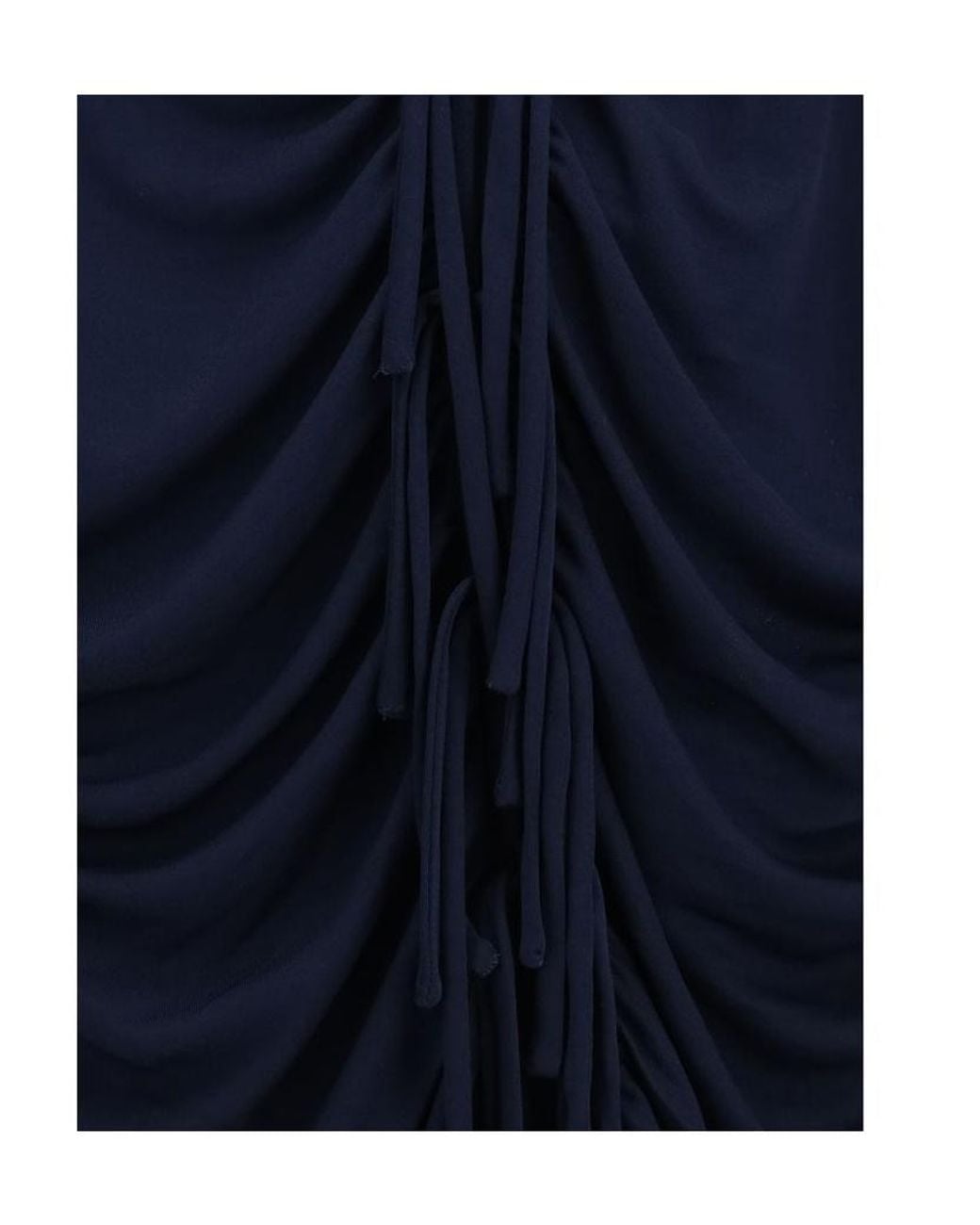 Giorgio Armani Blue V-Neck Jersey Top