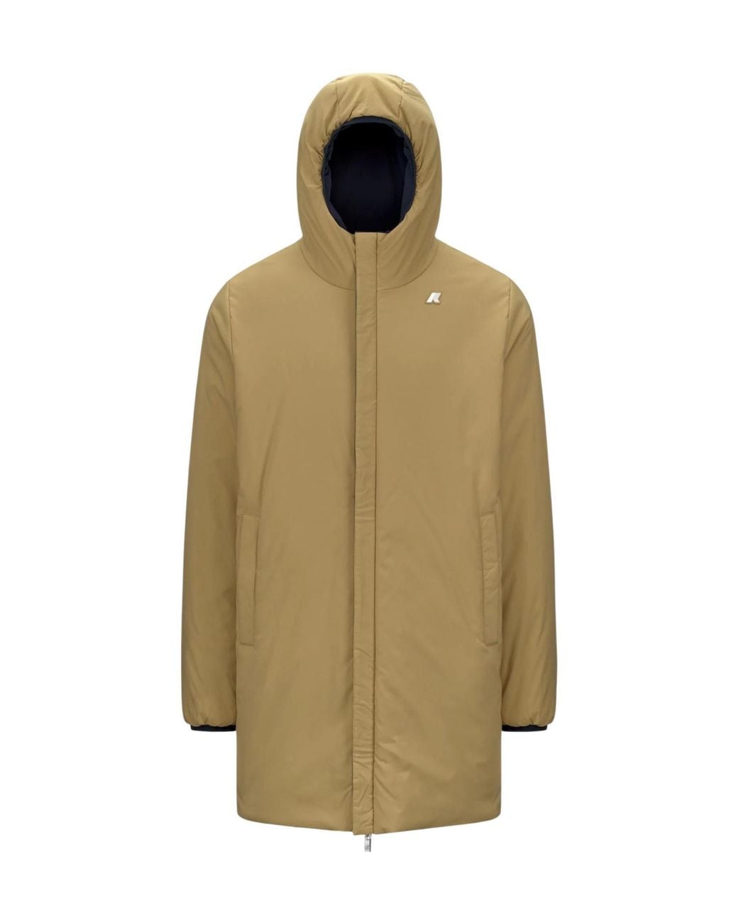 K-Way Blue Jacob St Reversible Hooded Coat for men