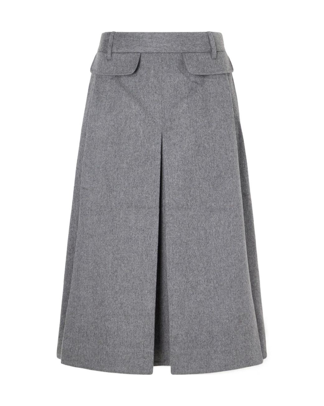 Co. Gray Waisted Midi Dress