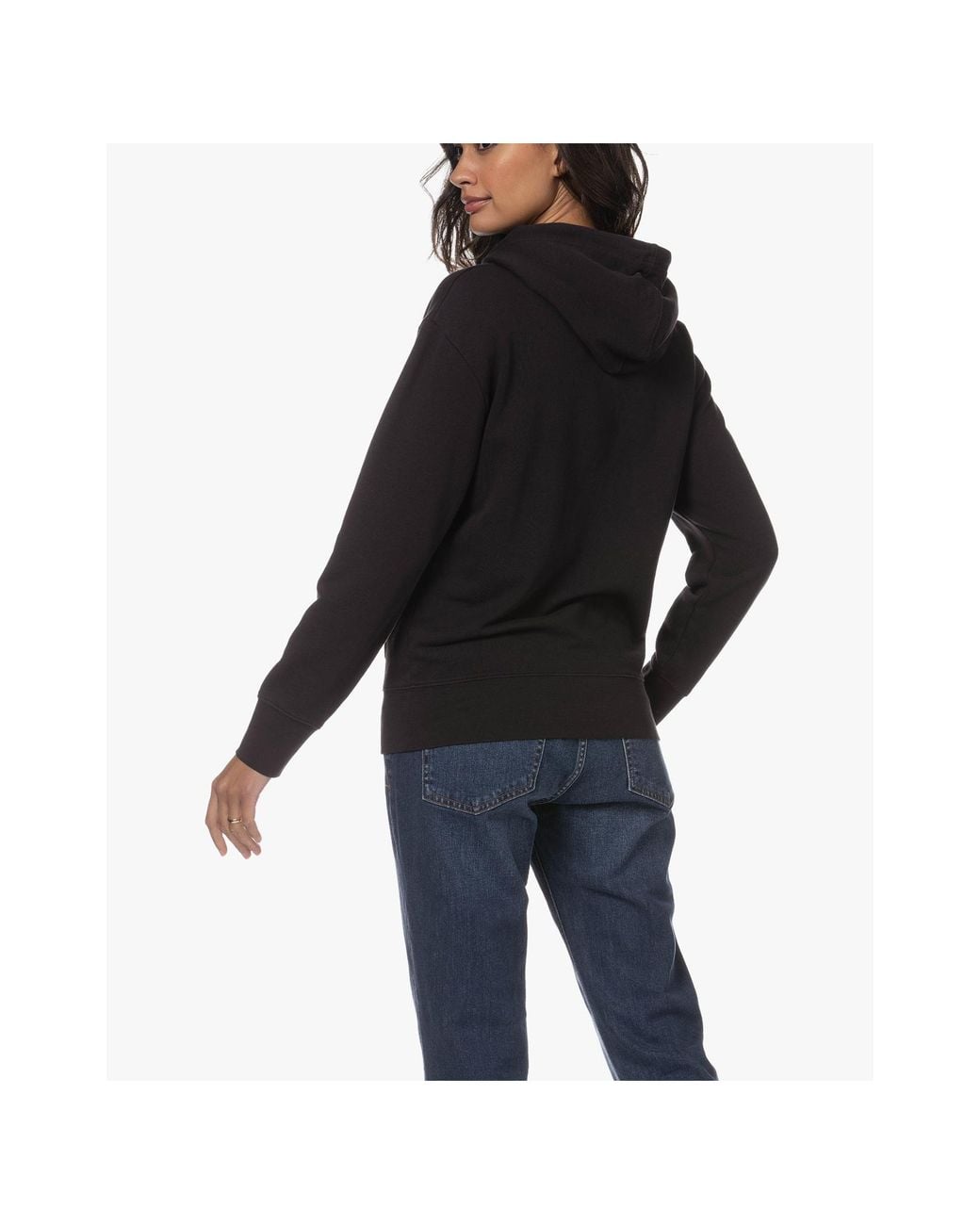 Vince Black Drawstring Pullover Hoodie