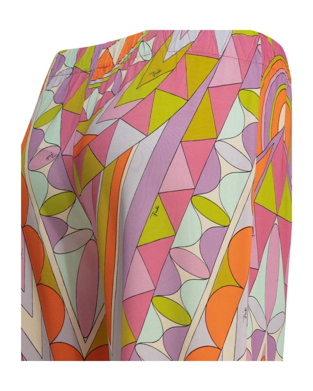 Emilio Pucci Orange Pucci Manuba Printed Jersey Pants