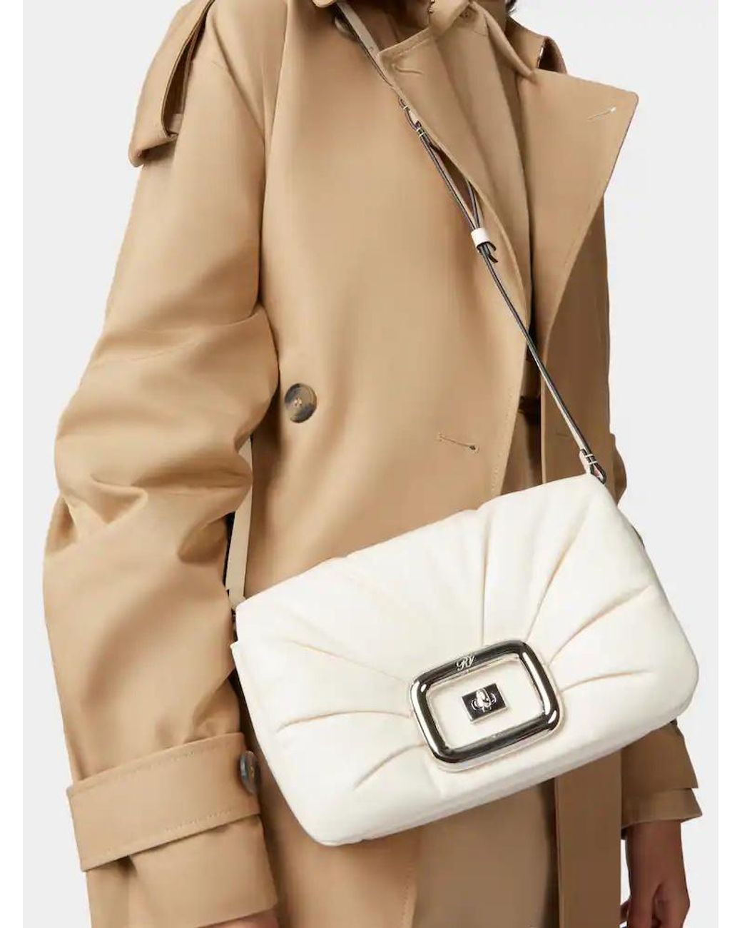 Roger Vivier Natural Viv' Choc Shoulder Bag