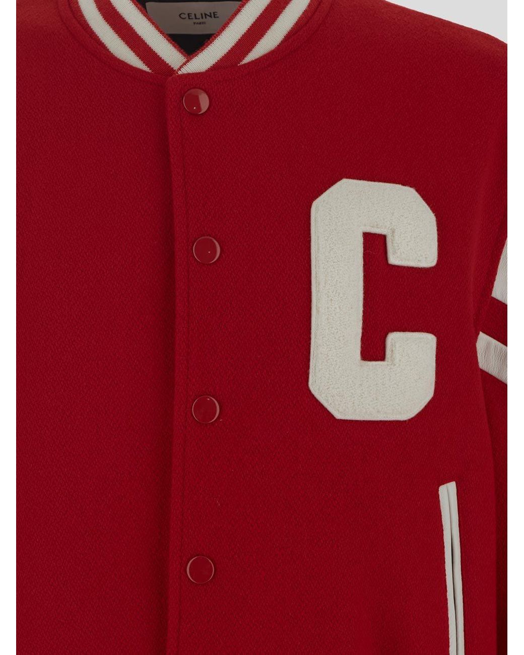 Céline Red Jackson Teddy Jacket for men