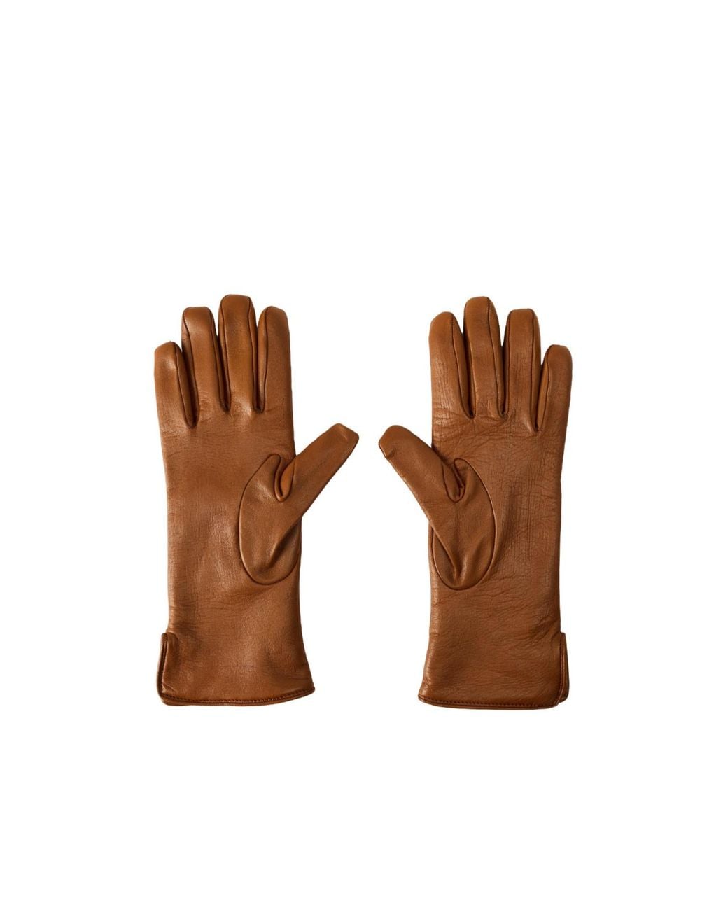 Gucci Brown Classic Tailored Leather Gloves