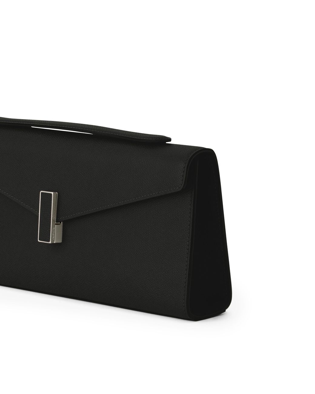 Valextra Black Goldchain Clutch
