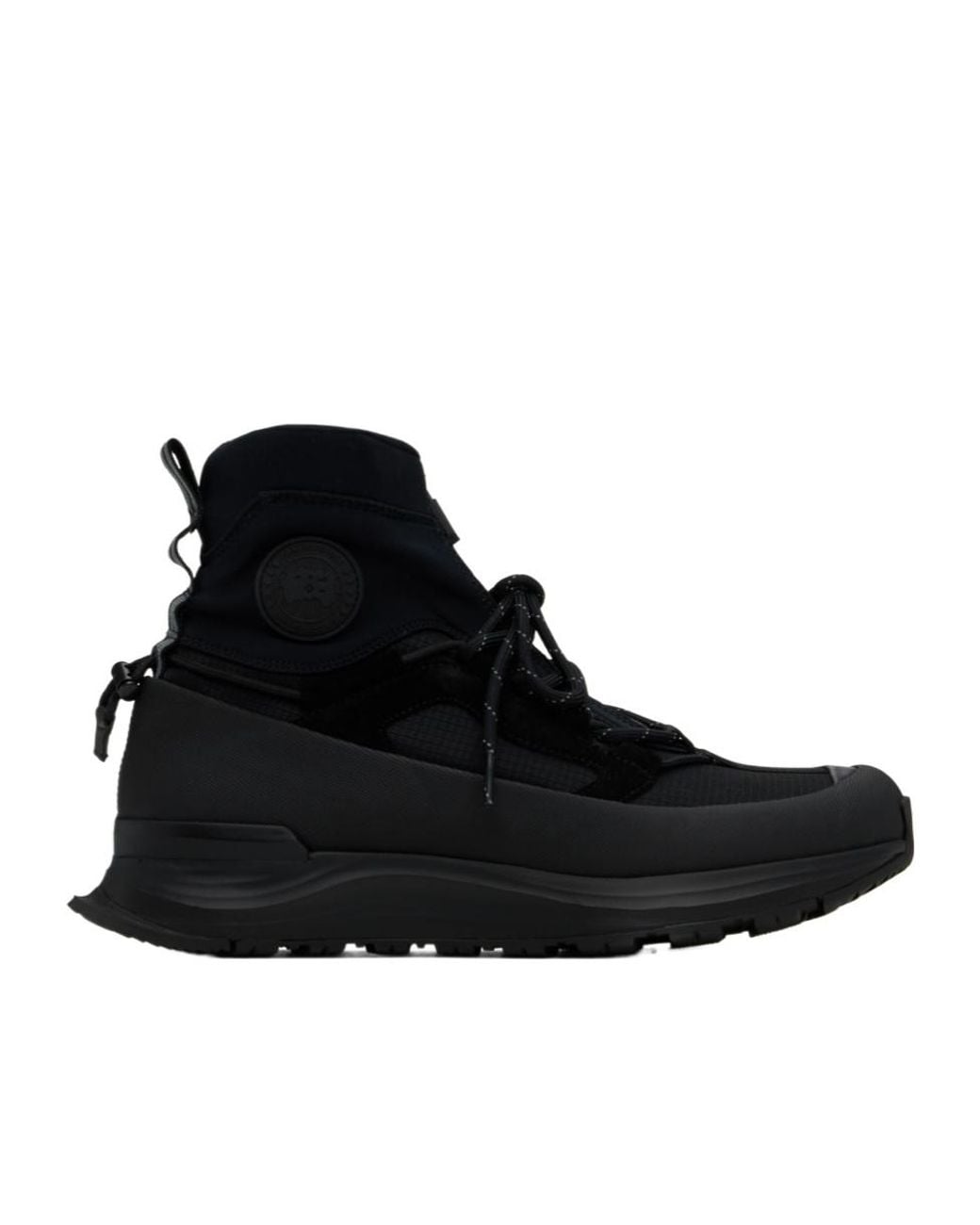 Canada Goose Black Glacier Trail High Sneakers for men