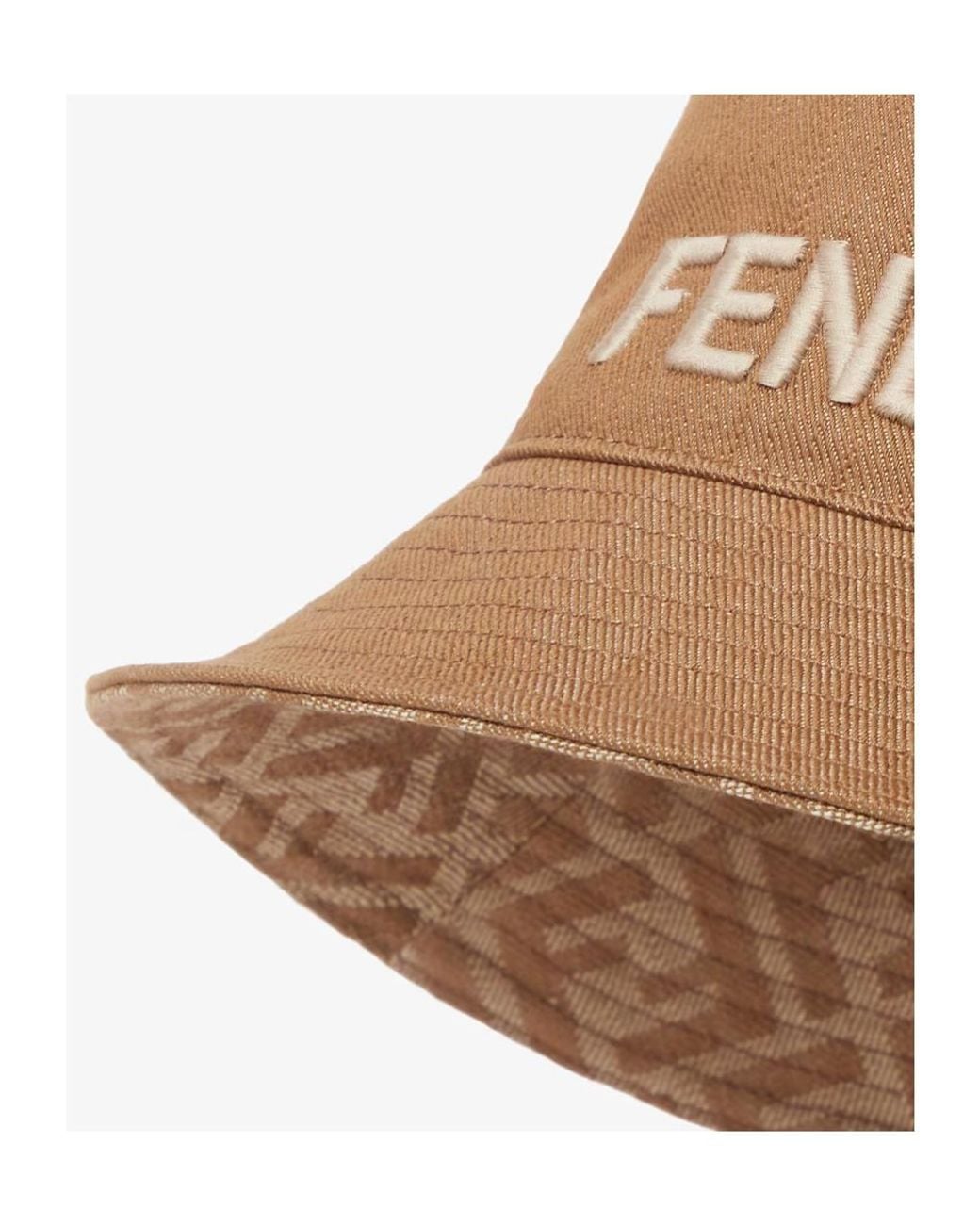 Fendi Brown Reversible Bucket Hat