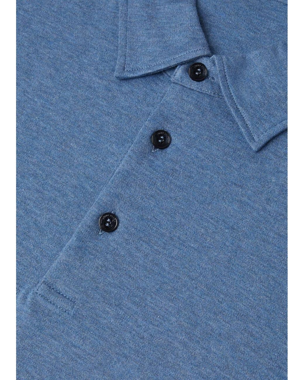 Loro Piana Blue Tremezzo Polo Shirt for men