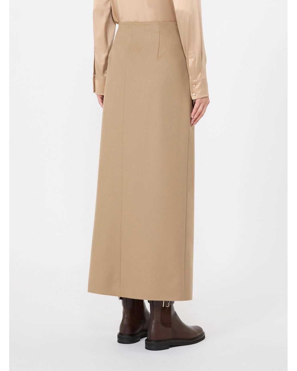 Max Mara Natural Wool Wrap Skirt