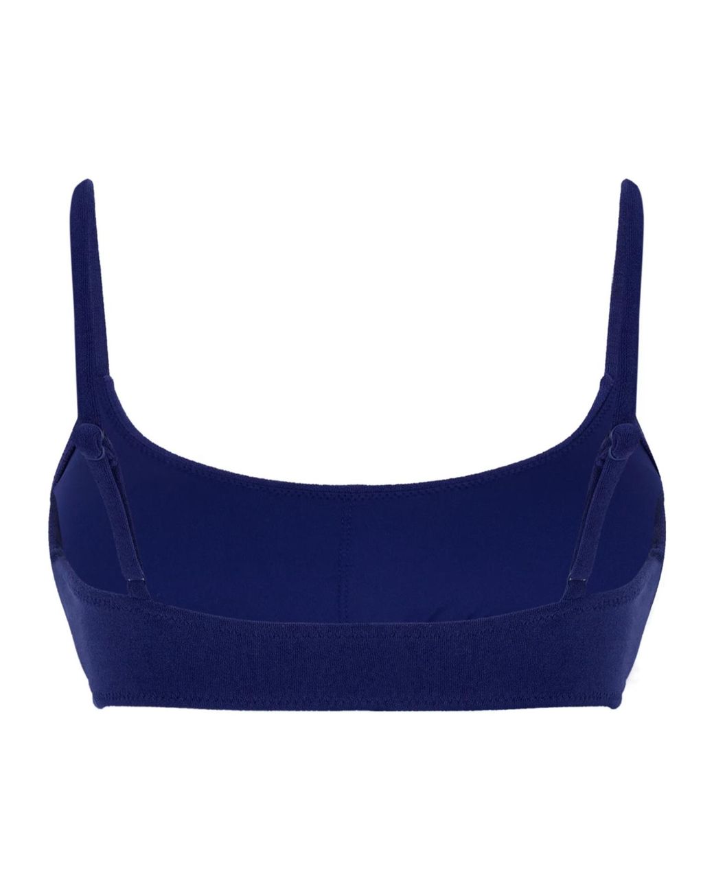 Ralph Lauren Blue Embroidered Little Pony Bikini Top