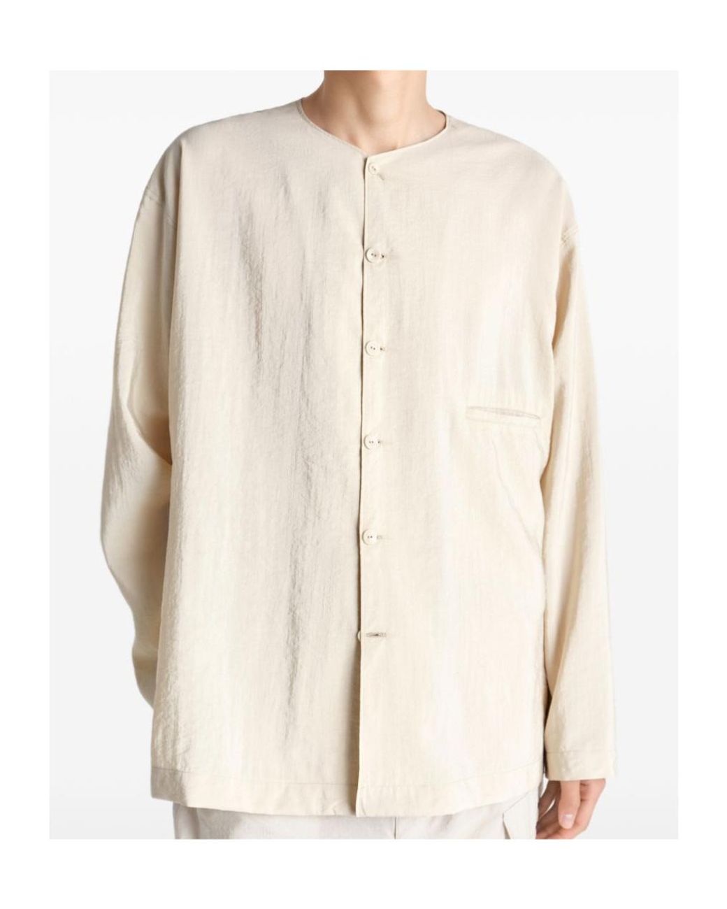 Lemaire Natural Long-Sleeved Shirt for men
